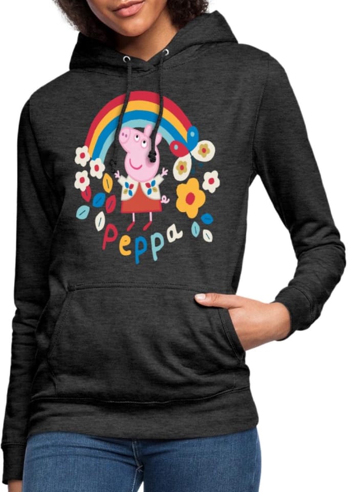 Peppa Pig Regenboog Hoodie Dames