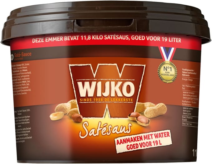 Wijko - Satesaus Pasta - Emmer - 11.8 kg