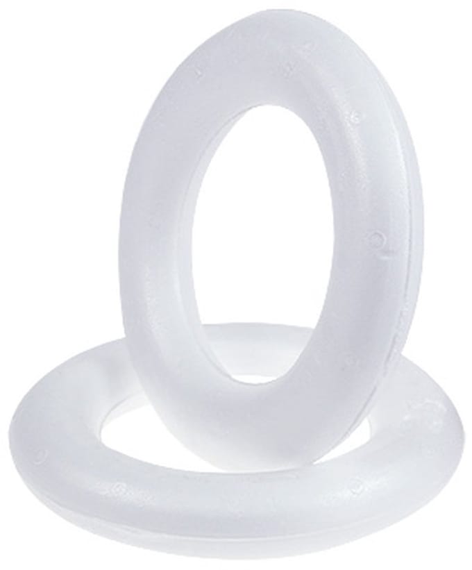 Piepschuim ring Ø15cm klein 2st