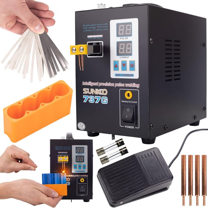 Rosfix Puntlasser Sunkko 737G - Puntlasapparaat met Pulsregeling - 50–800A 220/110V LED