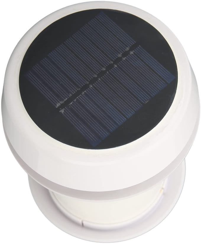Dakafzuigventilator - Geruisloze Ventilatie - Zonne-energie - Zwart - Efficiënte Ventilator - Geschikt voor Campers Caravans Schepen