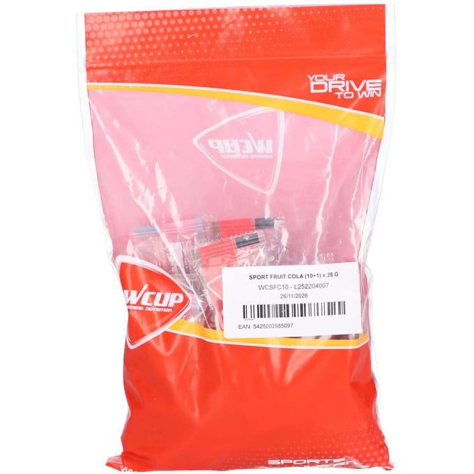 WCUP Sport Fruit Cola + Cafeïne 11x25 Reep