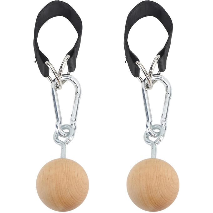Houten Optrekballen Klimwandgrepen Trainingsset Armkrachttrainer Optrekbal white