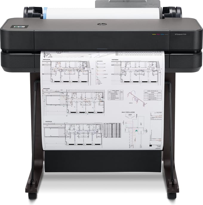 Hp Designjet T630 24´´ Plotter Zwart One Size / EU Plug 220V