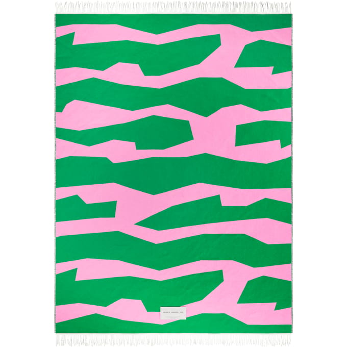 Objekte unserer Tage SEIDEL Deken - emerald/rose