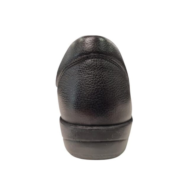 Caprice Zwarte Leren Dames Bandschoenen - Zwart - 40