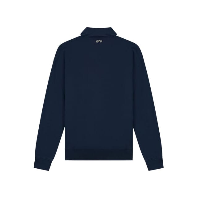 Olaf Script Friends Oversized Polo Polos Donkerblauw M240206
