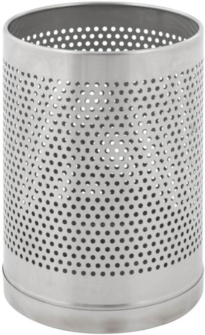 V-Part - Papierbak geperforeerd - Stainless steel - mat RVS - Prullenbak