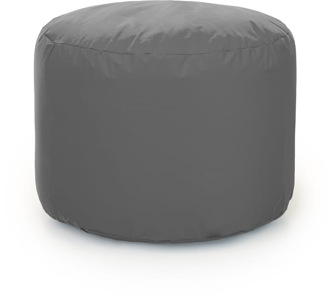 POEF ROND 60 NYLON GRIJS