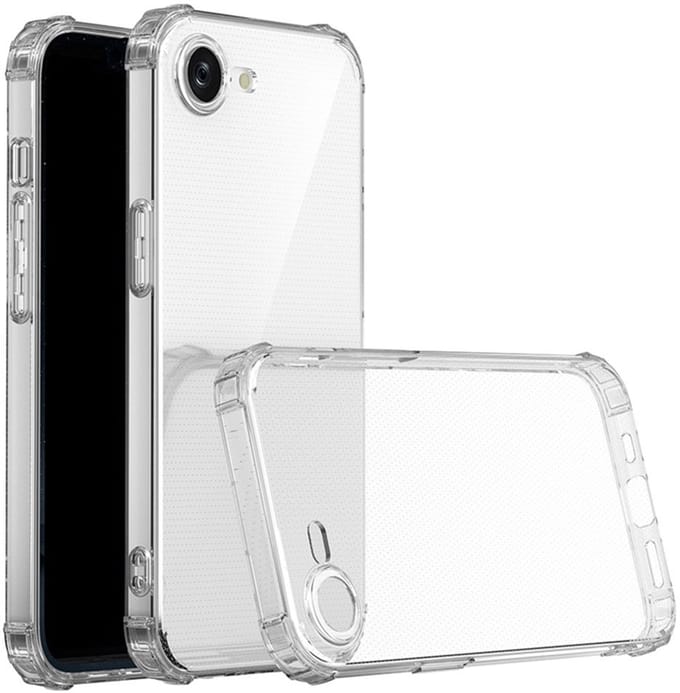Mobiq - Clear Rugged geschikt voor iPhone 16e (2025) Hoesje - transparant