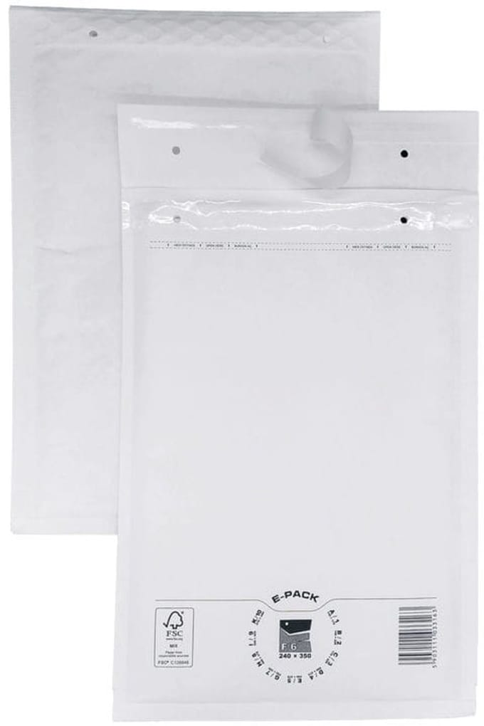 heykapak - Luchtkussenzak - F16 wit - 240x350mm - Set van 100