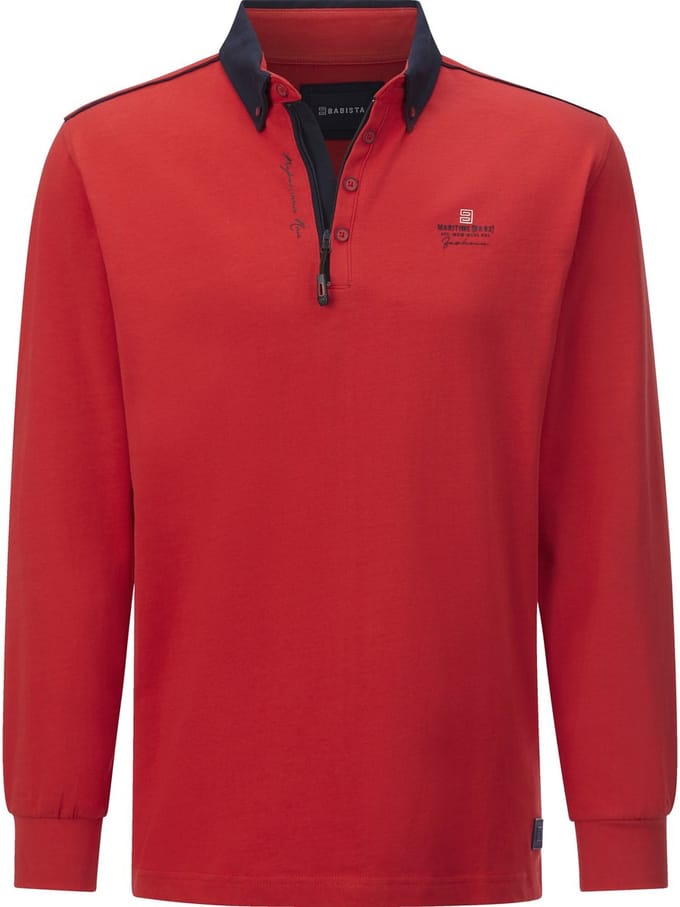 Babista herren Sweatshirt - 48/50 - rood - Plus Size