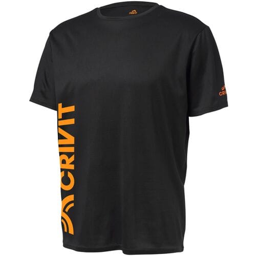 CRIVIT Heren sportshirt (Zwart, M)