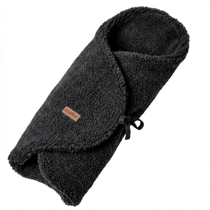 Dubbelzijdige wollen swaddle deken baby Zaffiro Nevada