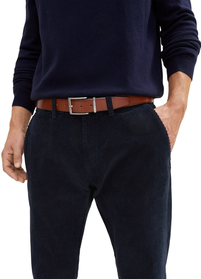 Tom Tailor - TTBILL riem met vierkante gesp - Maat 85 - light brown uni