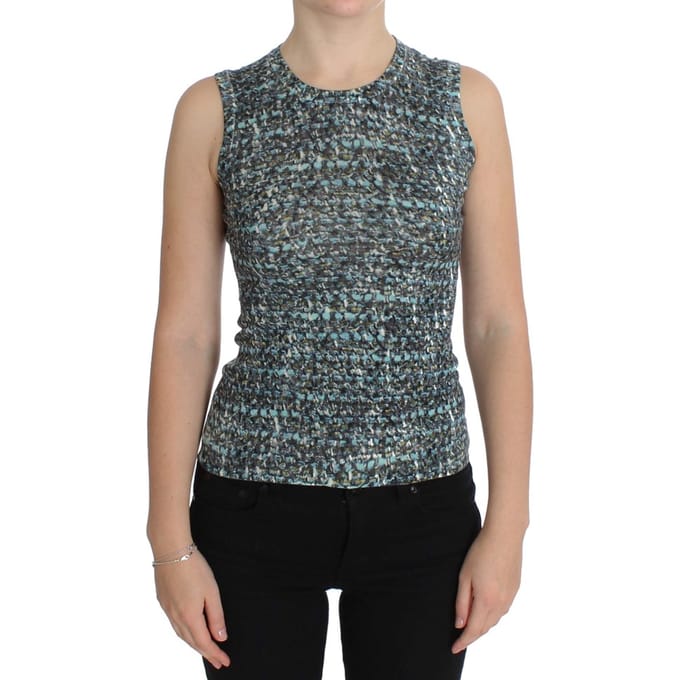 Dolce Gabbana Mouwloze Top Aansluitend Multikleur