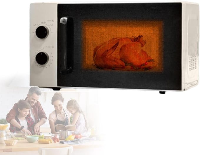 Magnetron - Compacte oven - Snelle bereiding - Gelijkmatige verwarming - 20 liter - Zwart