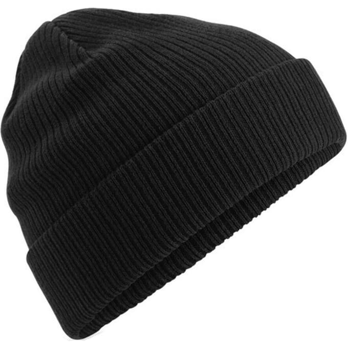 Beechfield Biologische Katoenen Beanie (Zwart)