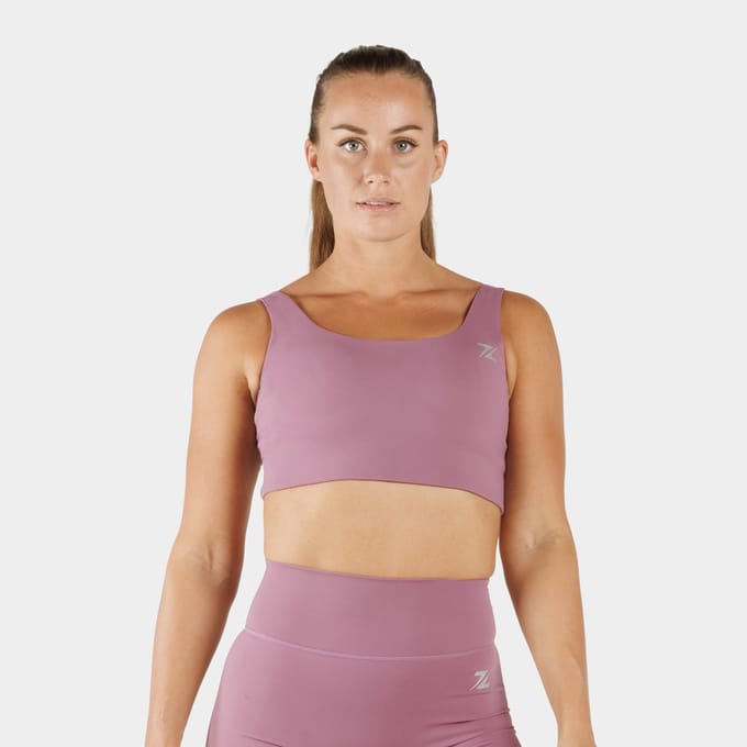 ZEUZ Dames Sport BH Longline – Medium Support Fitness - Lavendel - M