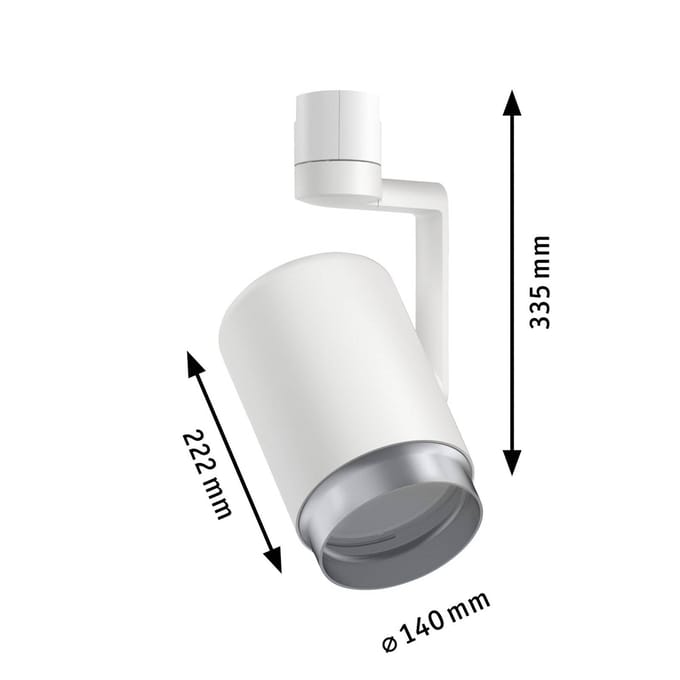 Paulmann 230V-railsysteem lamp URail E27 Wit