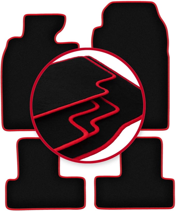 CARLUX-RED automatten voor: Mini Cooper R52 hatchback (2004-2008)