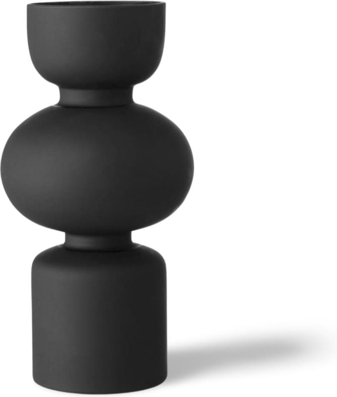 Vaas Modern Design Zwart Glas 29 cm