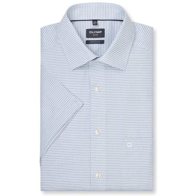 OLYMP Luxor Overhemd, Modern Fit, New Kent, Bleu