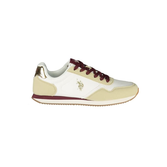 U.S. POLO ASSN. Witte polyurethaan dames sneaker