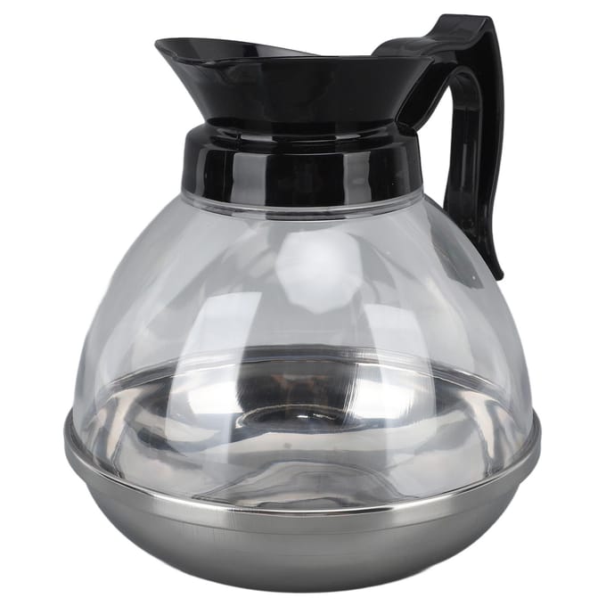Cafetière de remplacement 1.2QT ABS Universelle avec poignée confortable et ajustement serré L gray