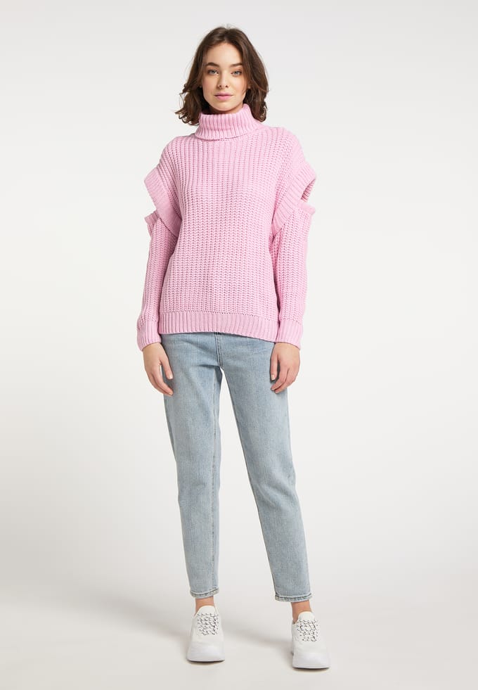 Mymo Trui met coltrui Blonda Dames roze