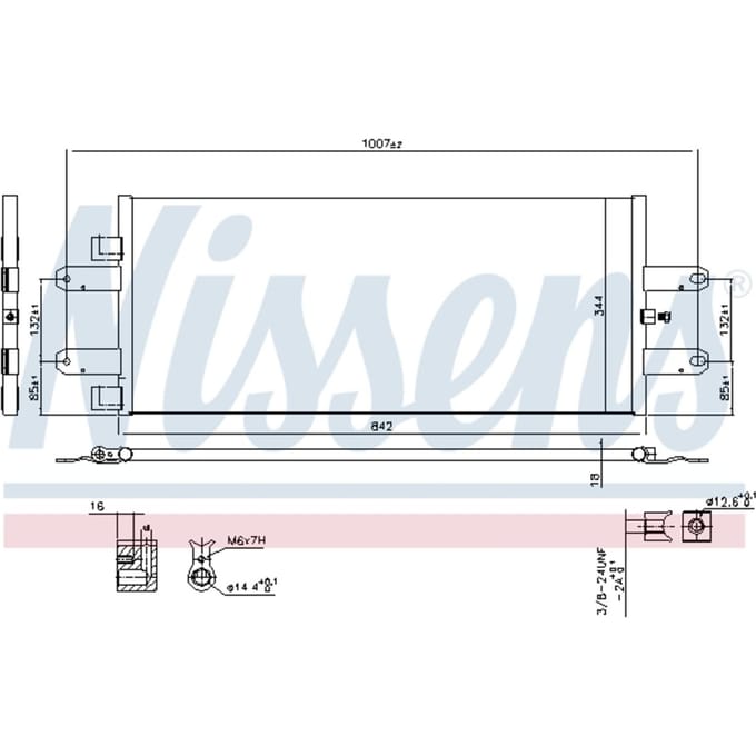 Condensator, airconditioning NISSENS 940440