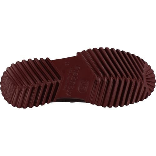 Wonders Leren Velvet loafers in granaatrood