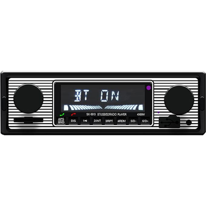 BT Vintage Radio MP3 Speler Stereo USB AUX Auto Stereo Audio U Disk black