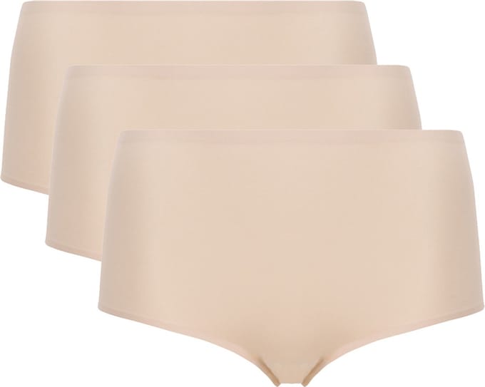 Chantelle - SoftStretch - Hogetailleslip - One Size - naadloos - onzichtbaar - per 3 - NUDE