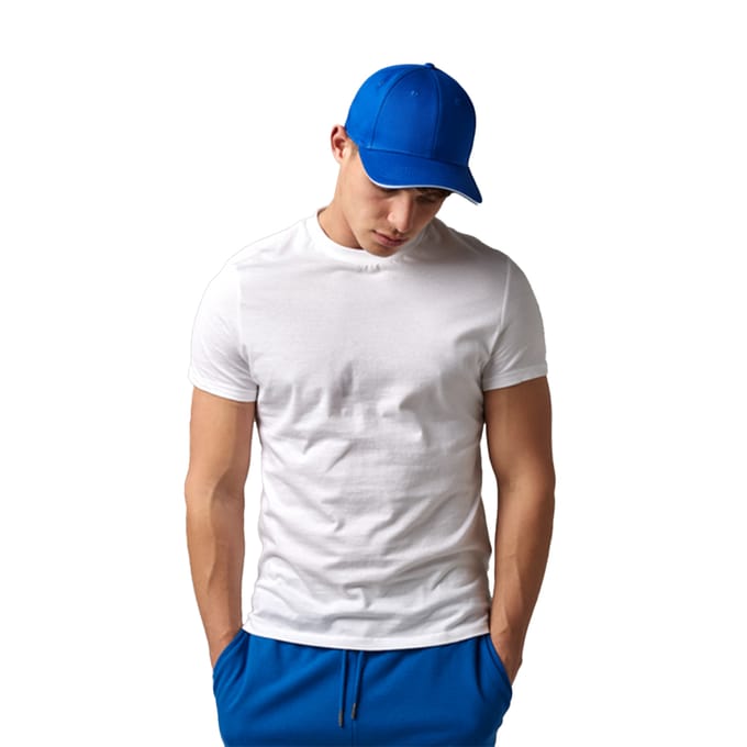 Beechfield EarthAware Classic 6 Panel Organic Cotton Sandwich Peak Baseball Cap (Helder Koninklijk)