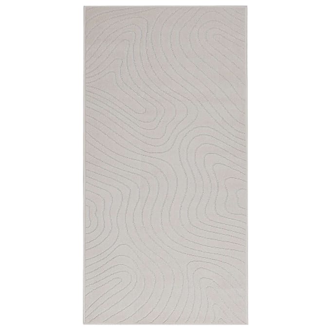 vidaXL - Binnen- - en - buitenkleed - PALMERAS - Crème - 200 - x - 80 - cm - Polyester
