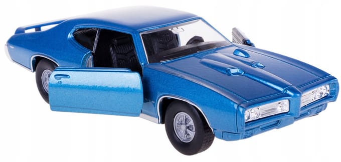 Wally Pontiac Gto 1969 Metaal model 1:34/39 Blauw