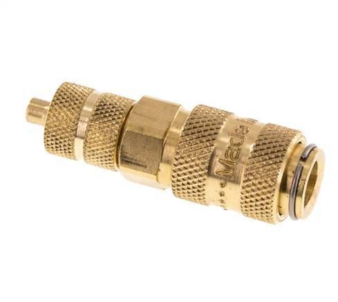 Messing DN 2.7 (Micro) Luchtkoppeling Snelkoppeling 3x4.3 mm Push-On