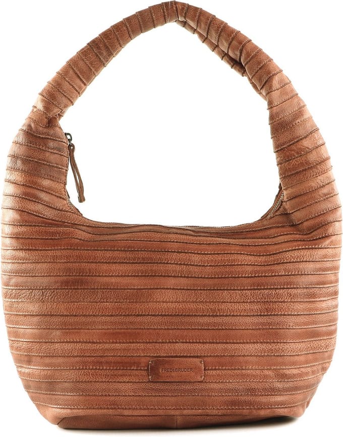 FREDsBRUDER Leren Schoudertas Lift Hobo Light Rust Terracotta
