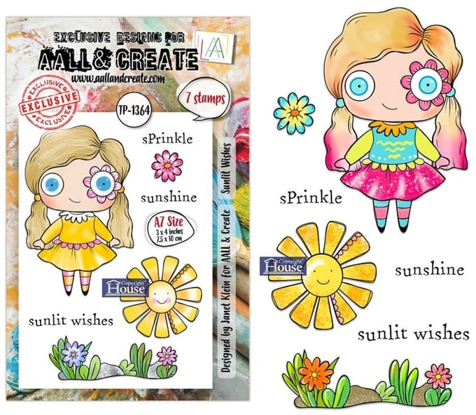 Aall & Create clearstamps A7 - Sunlit wishes