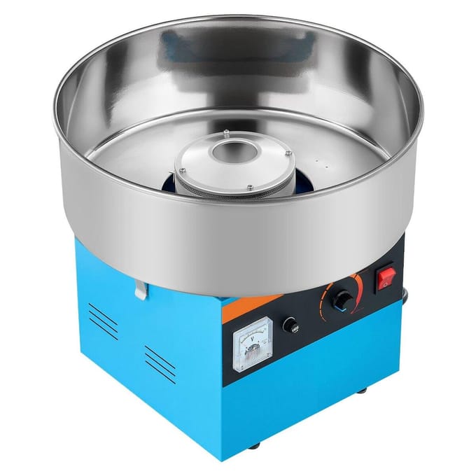Machine à barbe à papa commerciale Électrique Sucre Filé Fabricant 1000W Bleu