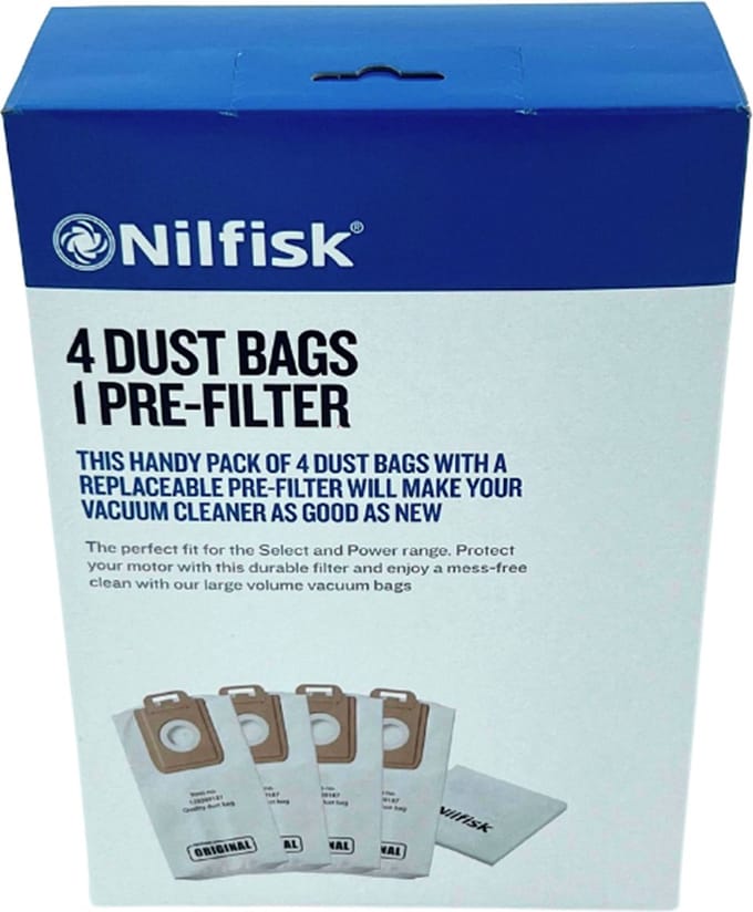 Nilfisk Select Serie - Synthestische Stofzakken - 4 st
