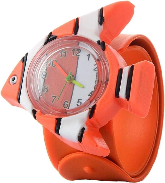 Fako® - Kinderhorloge - Slap On Mini - Maanvis - Oranje