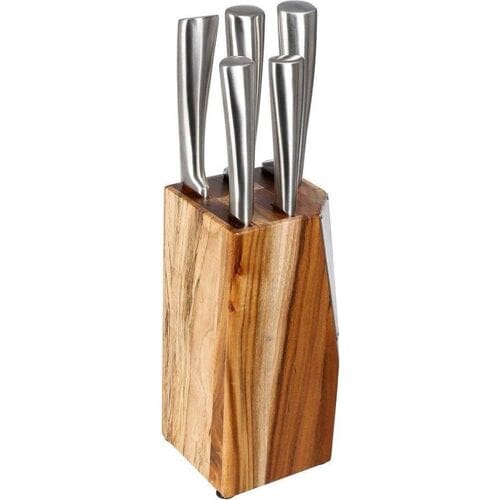 5five Messenset met Acacia Blok Harmony - 6 stuks, zilver