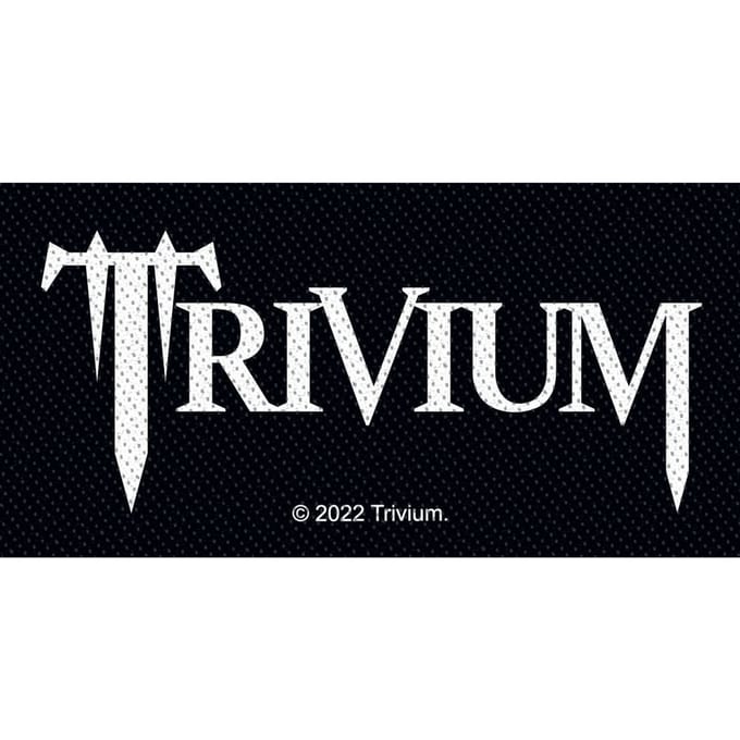 Trivium Logo Unisex Patch - zwart/grijs/wit - Standard