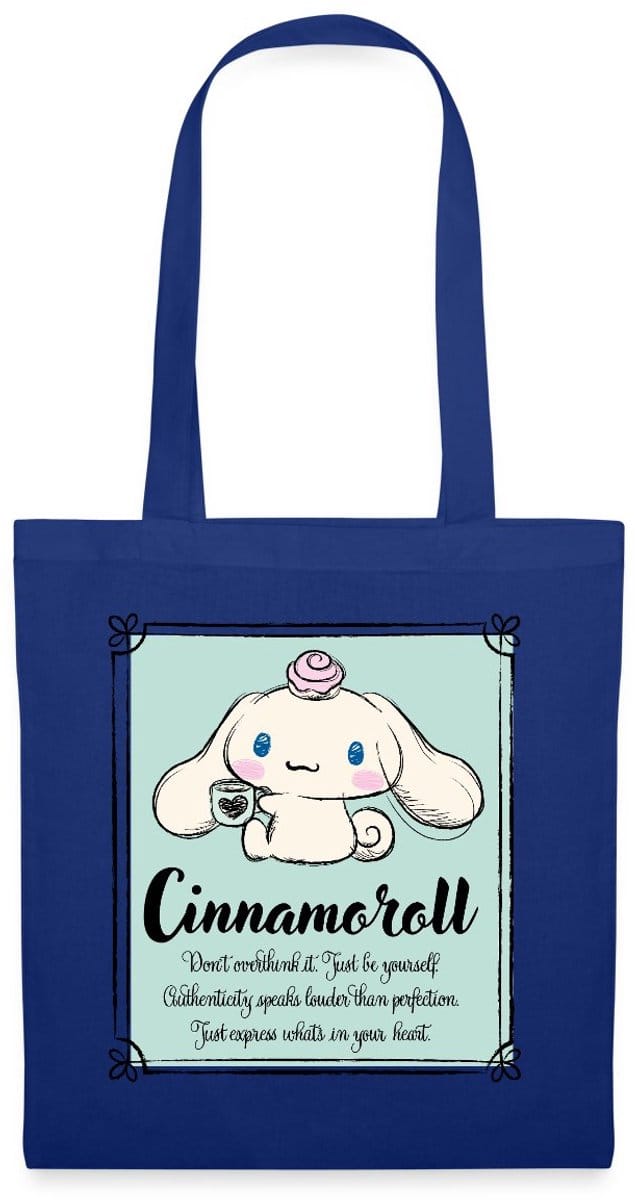 Cinnamoroll Don't Overthink It. Just Be Yourself Tas Van Stof Schoudertas