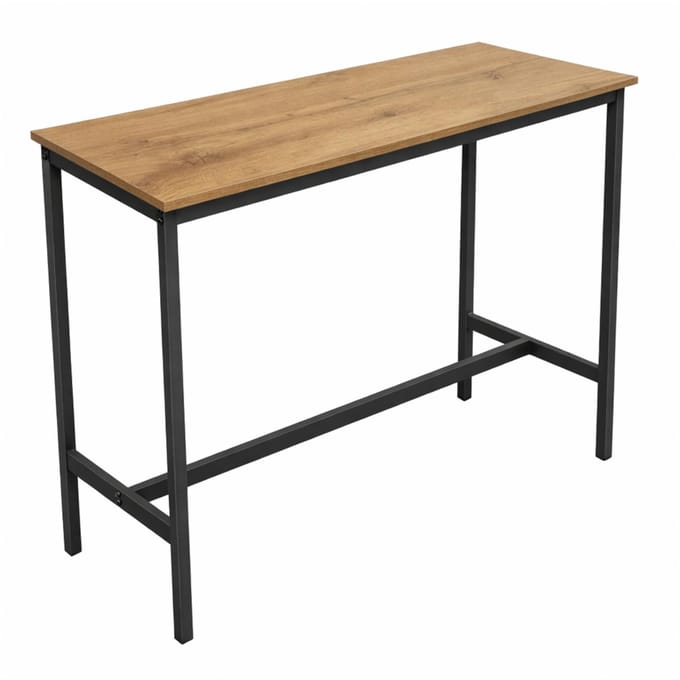 BEGRYF - Bartafel - elzenkleur - zwart frame - 100x40x90 cm
