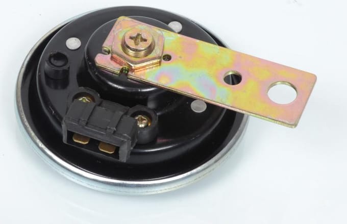 Klaxon pour Auto 12V rond D97mm noir Neuf