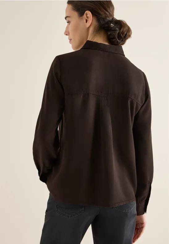 Gekleurd Lyocell overhemd blouse