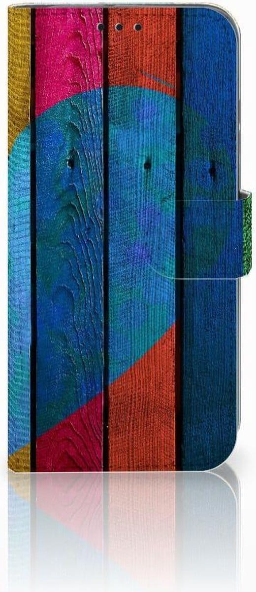 Honor 10 Lite Book Style Case Wood Heart - Cadeau voor je Vriend